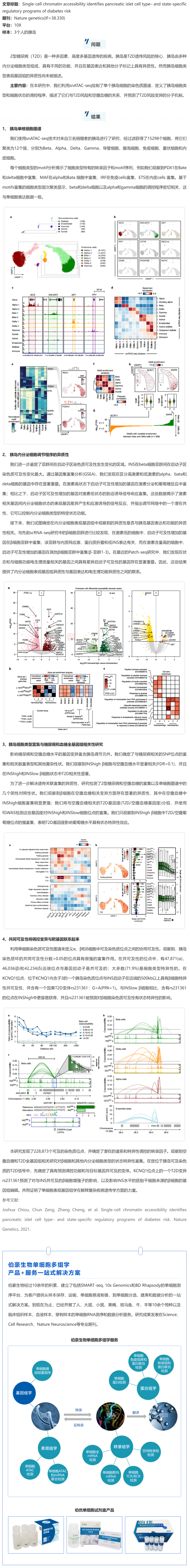 單細(xì)胞抽核_snATAC-seq 技術(shù)揭示糖尿病風(fēng)險(xiǎn)相關(guān)的胰島特異性調(diào)控元件