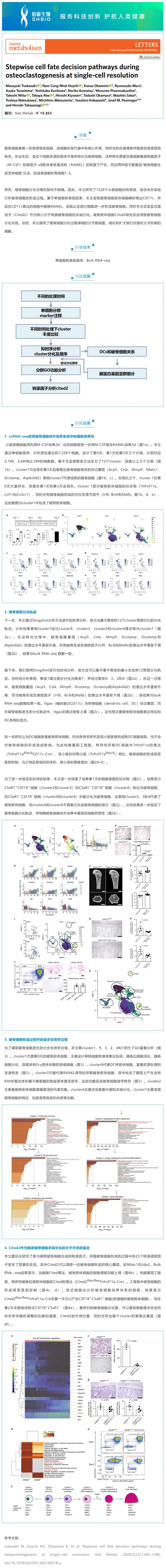 2023-03-29- 文獻解讀 | 單細胞分辨率下破骨細胞形成過程