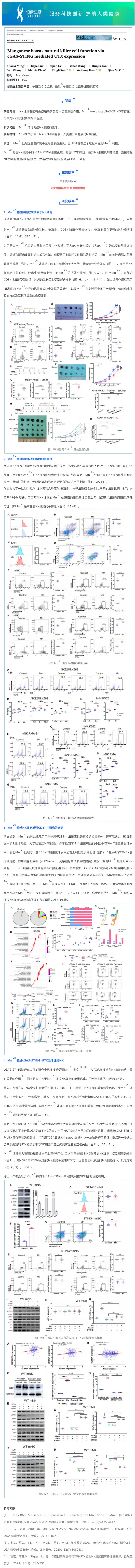 項目文章_單細胞測序組全面揭示錳離子在腫瘤 NK 細胞調控中的作用